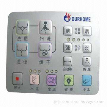 EL Membrane Control Switch with Push Button, Comes in Emboss Type